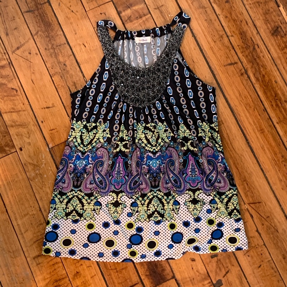 Cute Sushiflower Embellished Tank